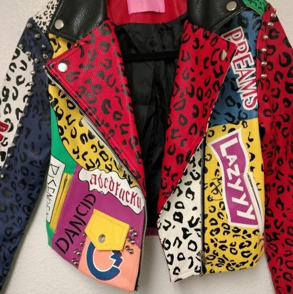 Colorful Leather Jacket